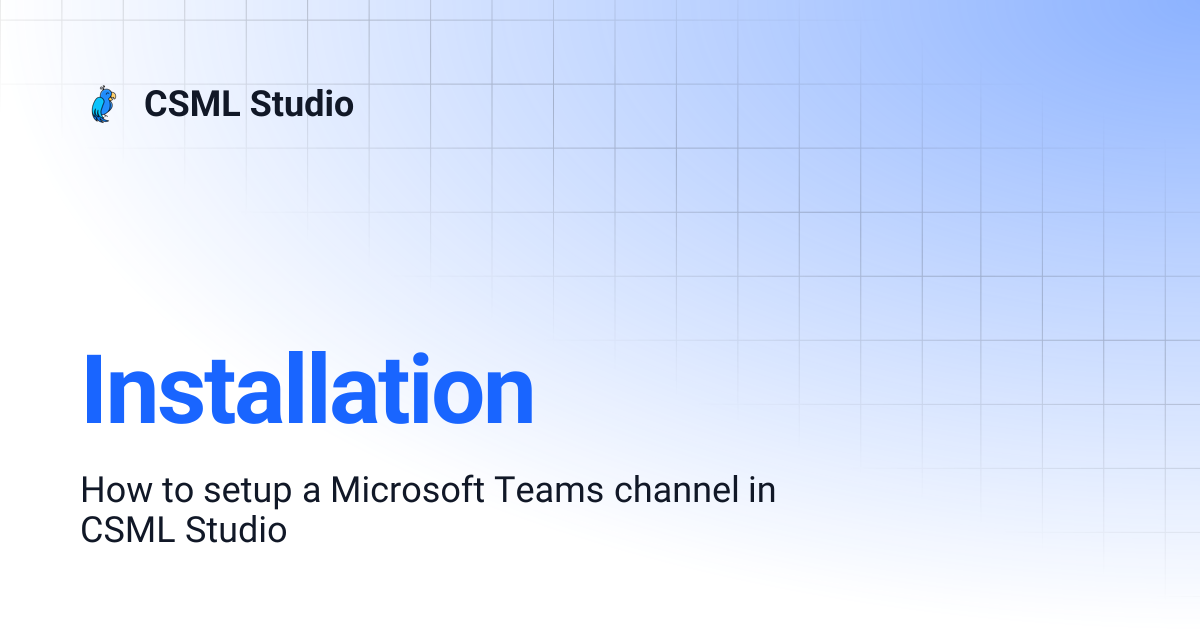 Installation | CSML Studio